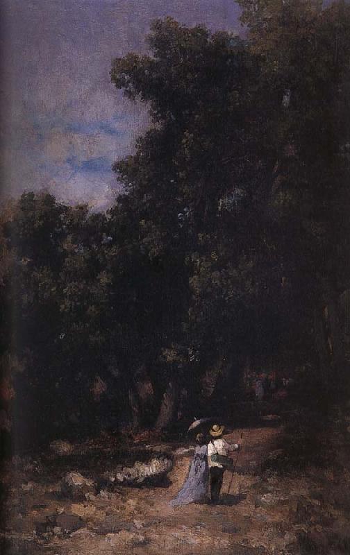Nicolae Grigorescu In the Woods of  Fontainebleau oil painting picture